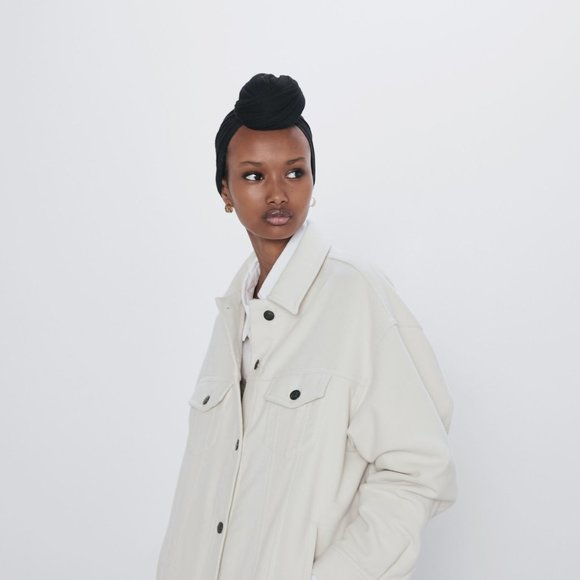 Zara Jackets & Blazers - Zara Velvet Feel Shacket Overshirt M Oversized